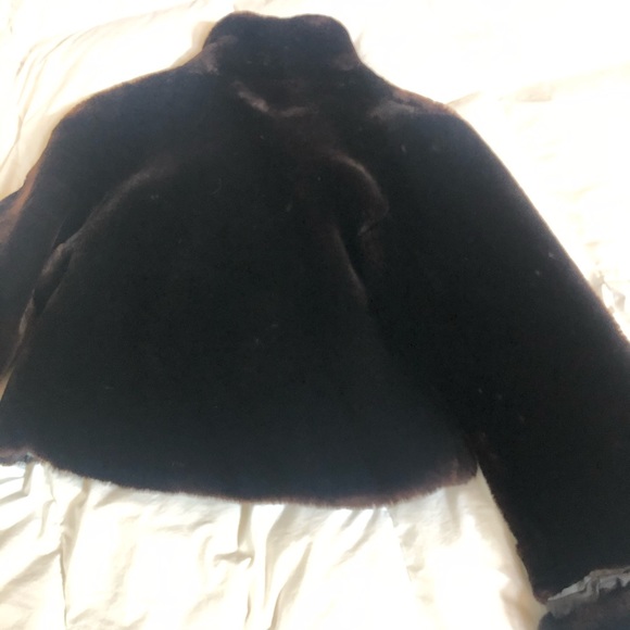 Authentic Beautiful brown Bensky Furr coat size S - Picture 6 of 6
